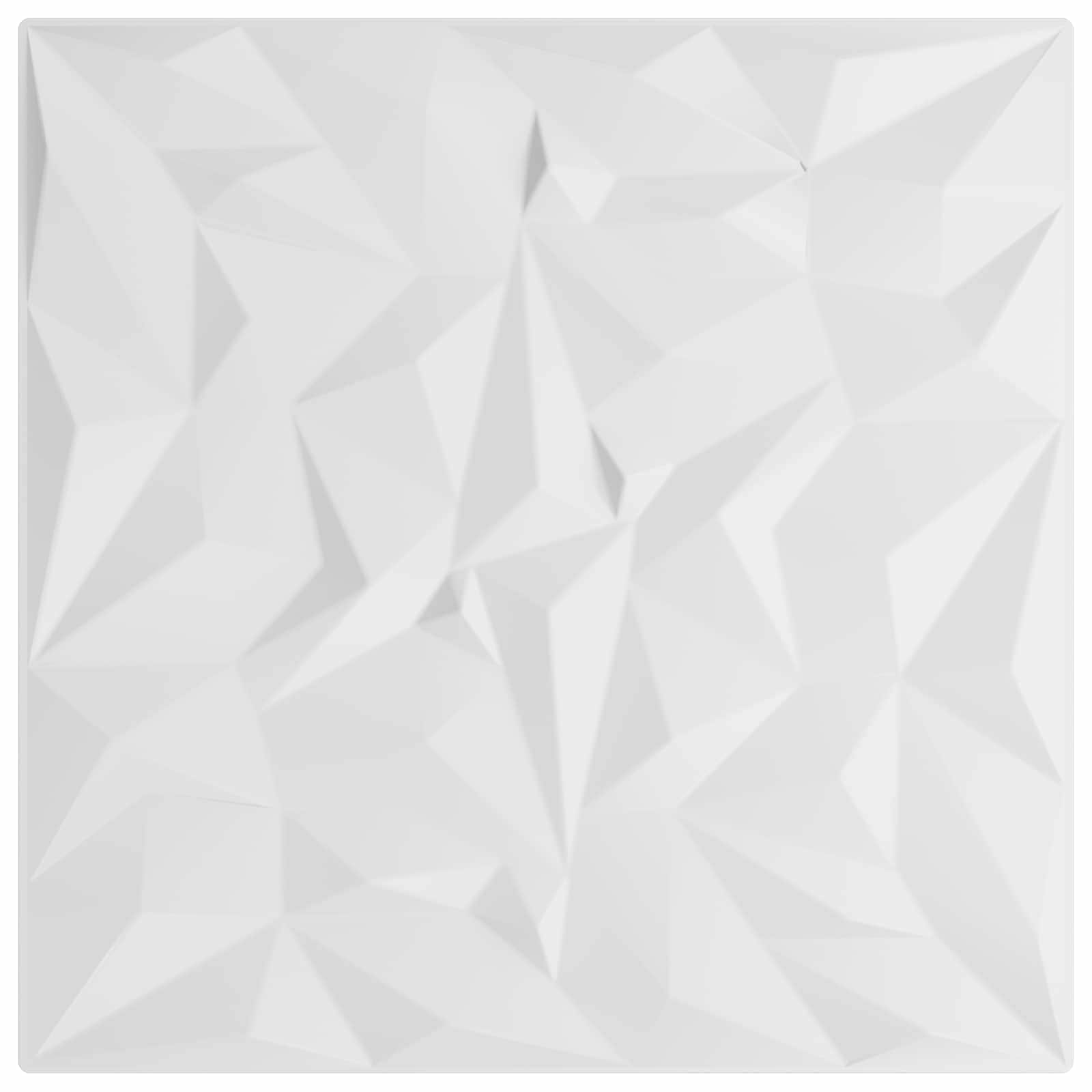 Zidne panele 12 pcs Bijela 50 x 50 cm XPS pjena