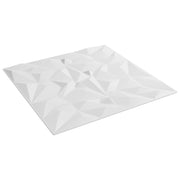 Zidne panele 48 pcs Bijela 50 x 50 cm XPS pjena