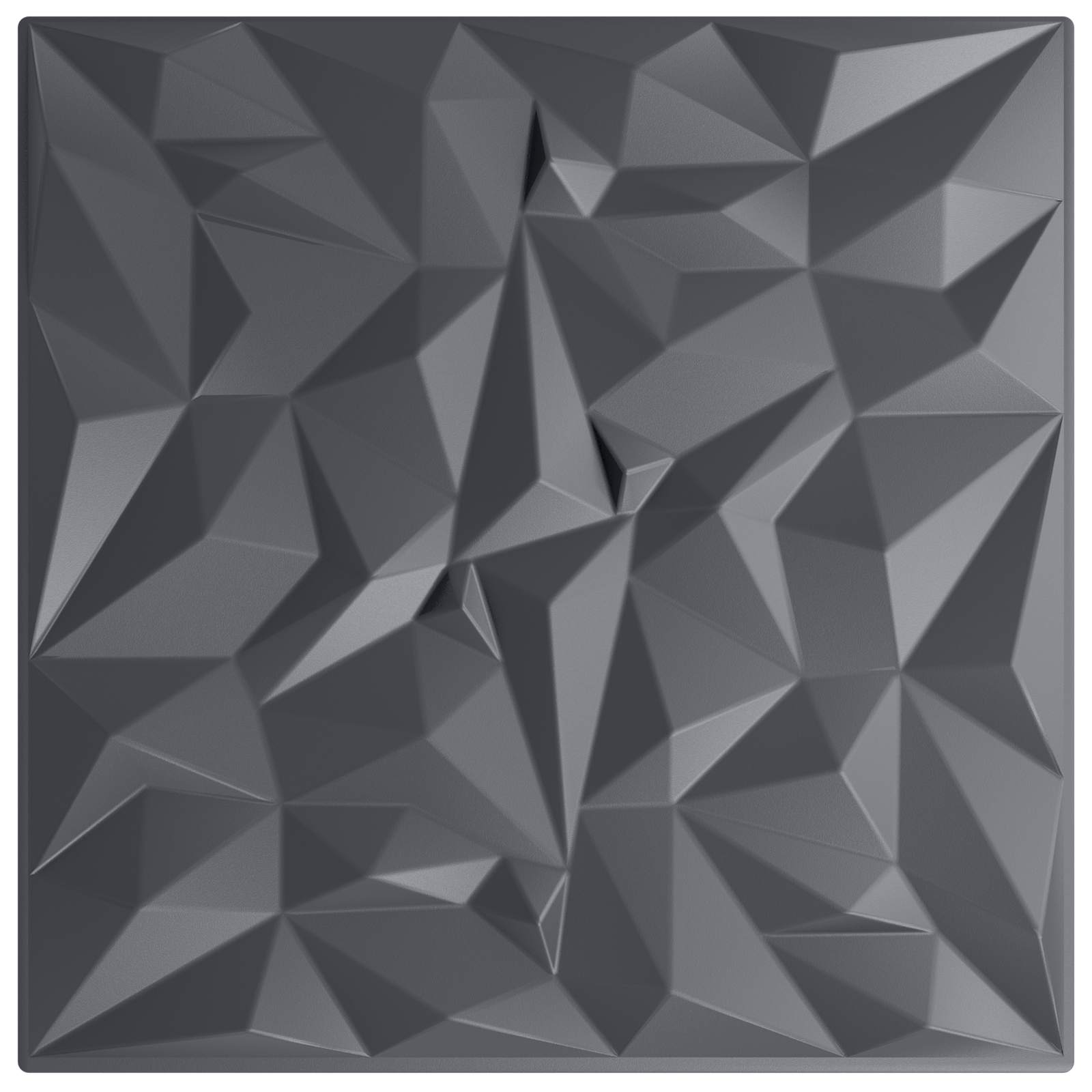 Zidne panele 12 pcs Ametist siva 50 x 50 cm XPS pjena