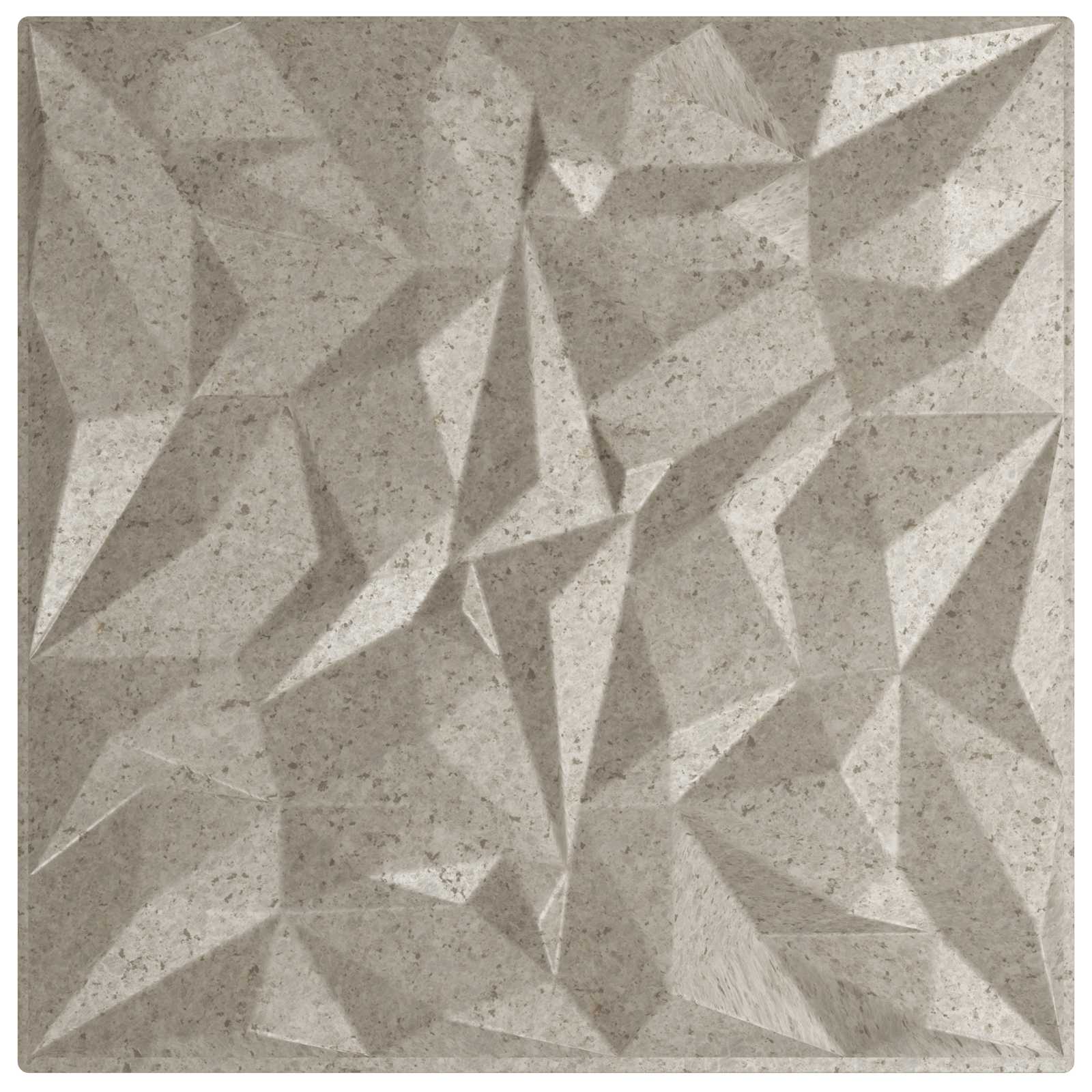Zidne panele 24 pcs Ametist beton 50 x 50 cm XPS pjena