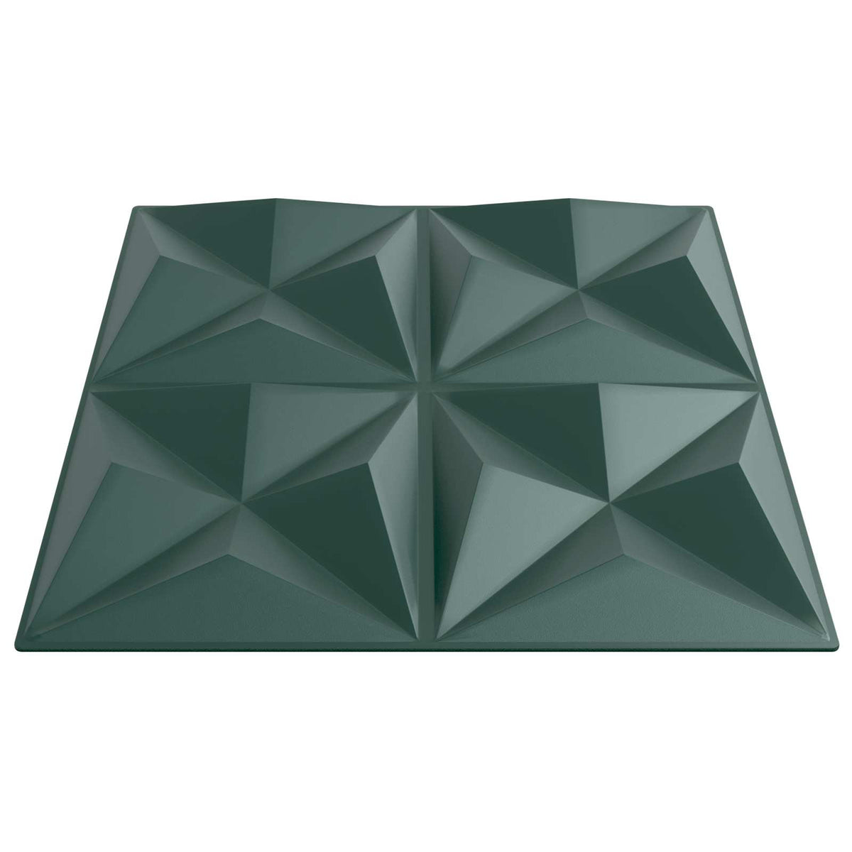 Zidne panele 12 pcs Origami zelena 50 x 50 cm XPS pjena
