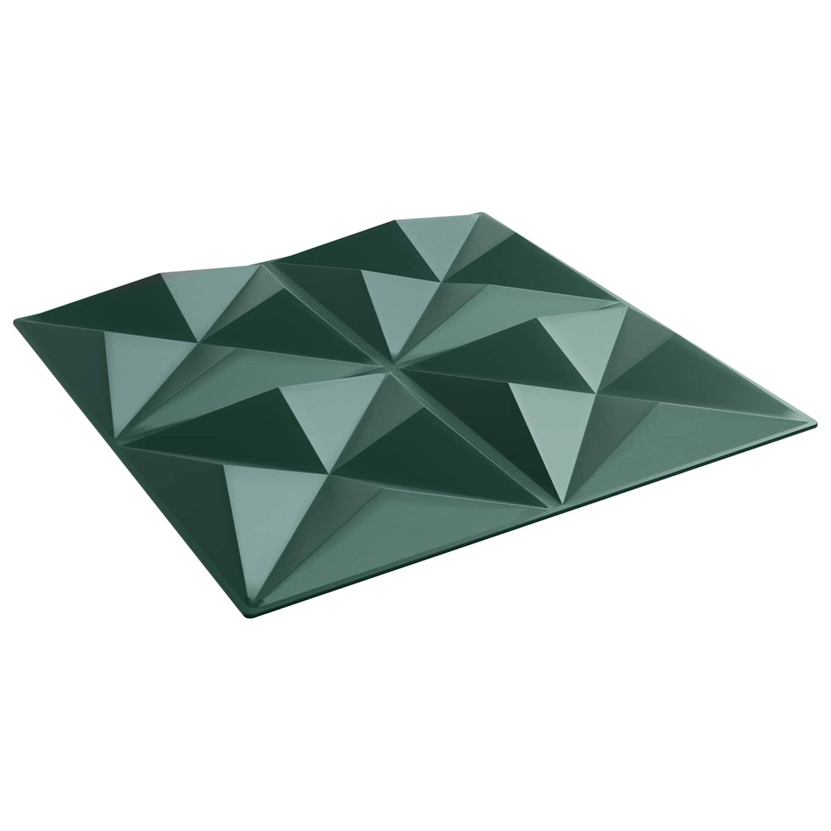 Zidne panele 24 pcs Origami zelena 50 x 50 cm XPS pjena