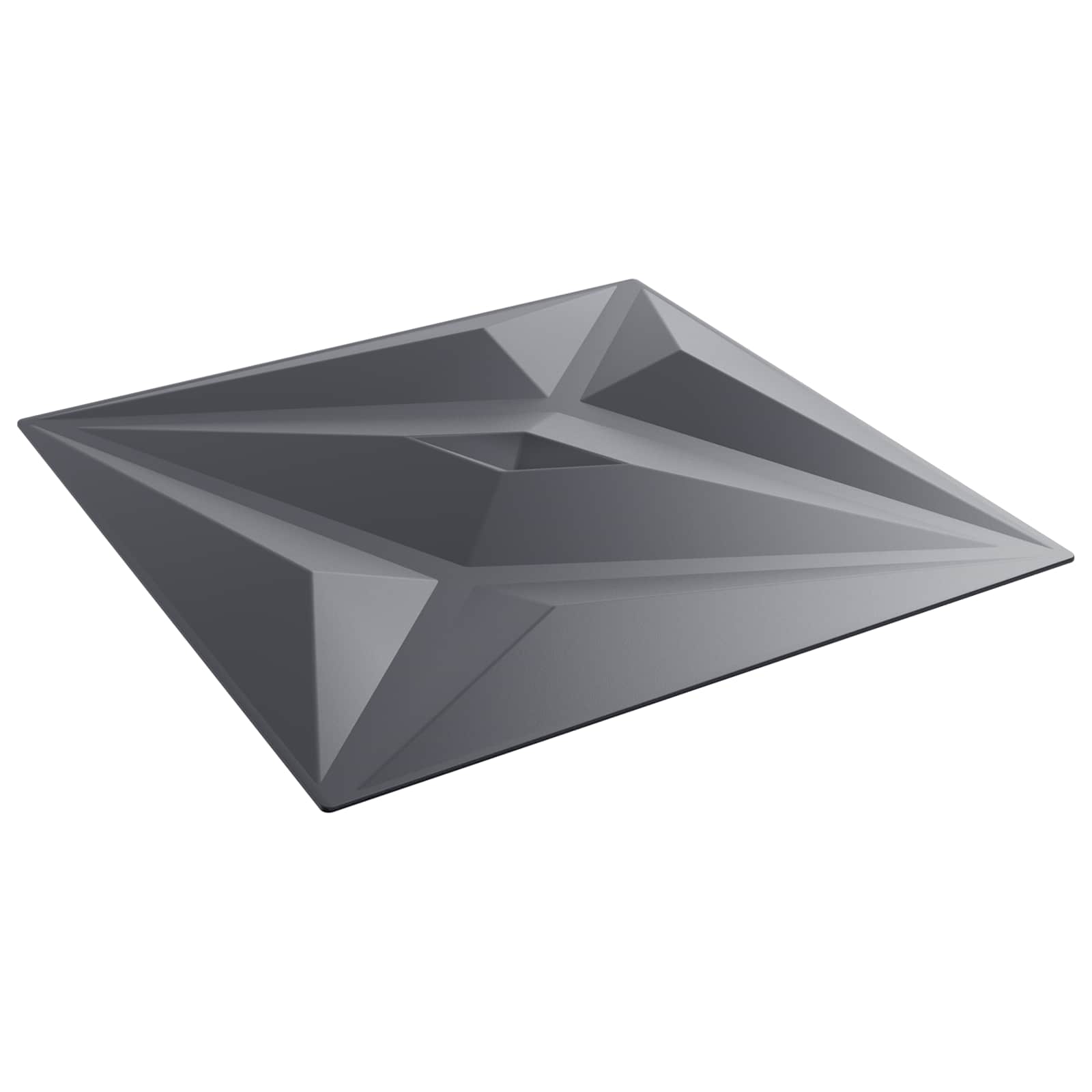 Zidne panele Zvijezda 24 pcs Zvijezda siva 50 x 50 cm XPS pjena