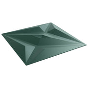Zidne panele 48 pcs Zvijezda zelena 50 x 50 cm XPS pjena