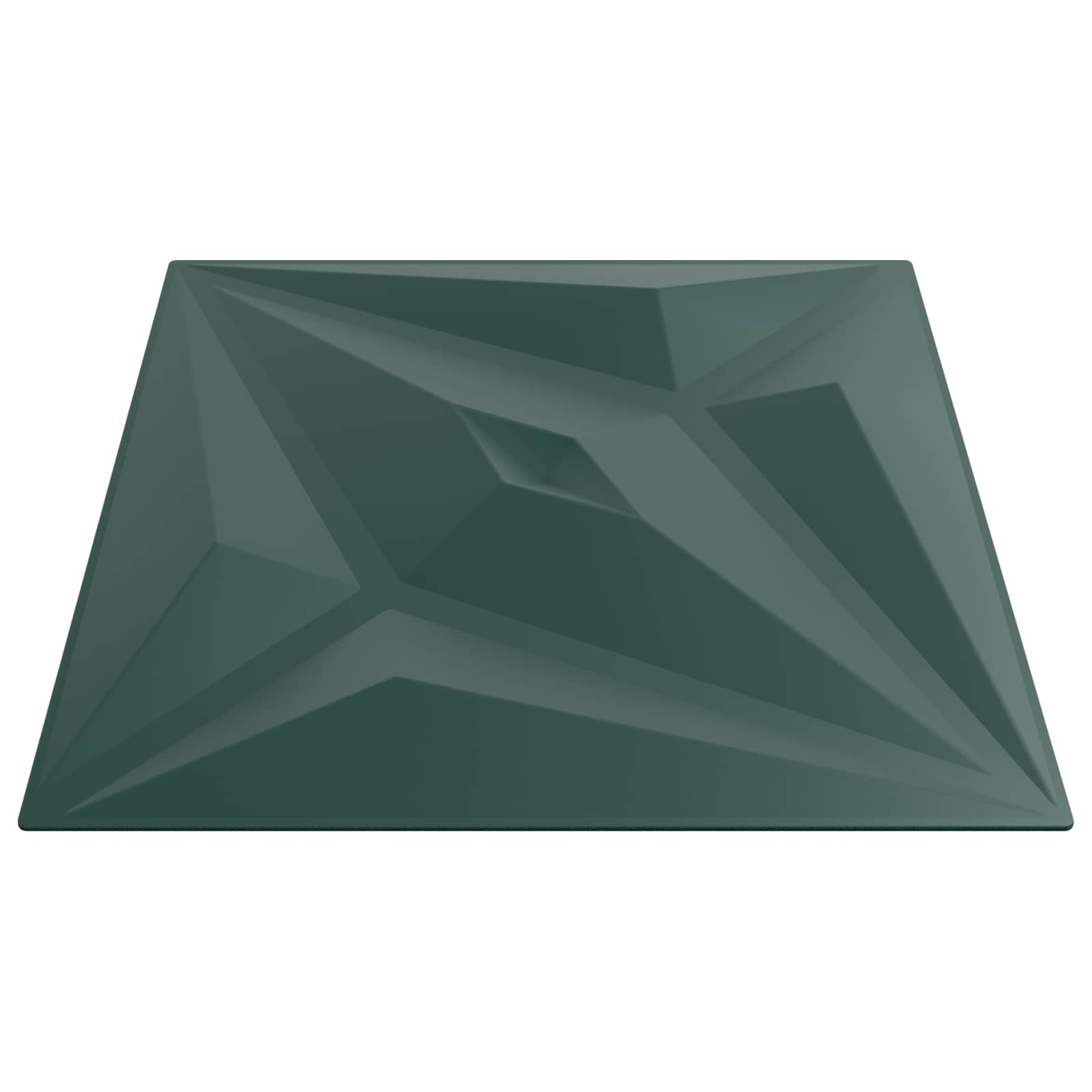 Zidne panele 48 pcs Zvijezda zelena 50 x 50 cm XPS pjena