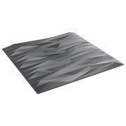 Zidne panele 12 pcs Siva od kamena 50 x 50 cm XPS pjena