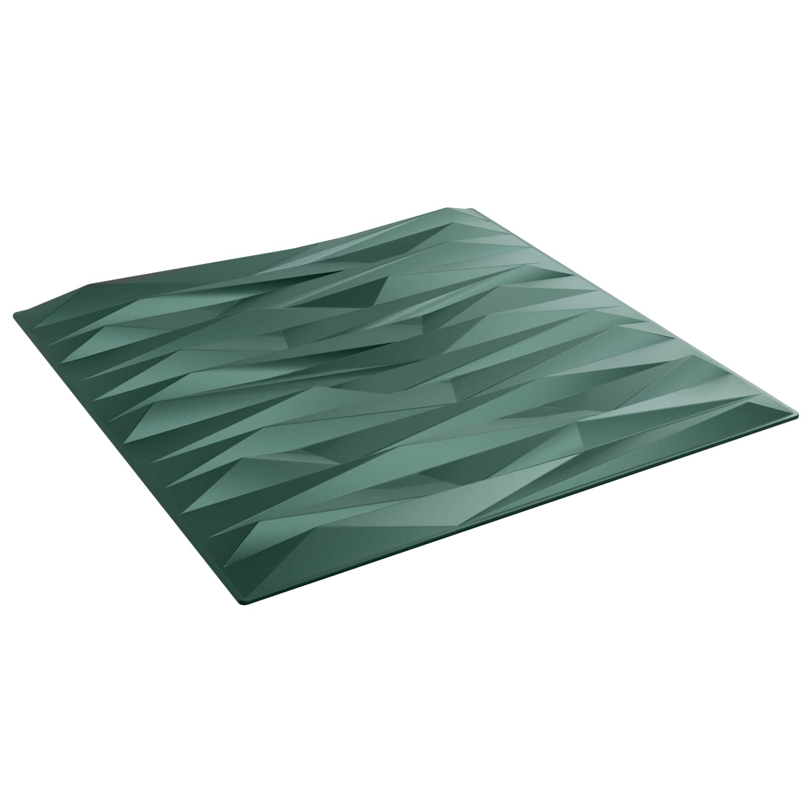 Zidne panele 48 pcs Kamen zelena 50 x 50 cm XPS pjena