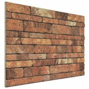 Zidne panele 10 pcs Smeđa i bijela 100 x 50 cm EPS pjena