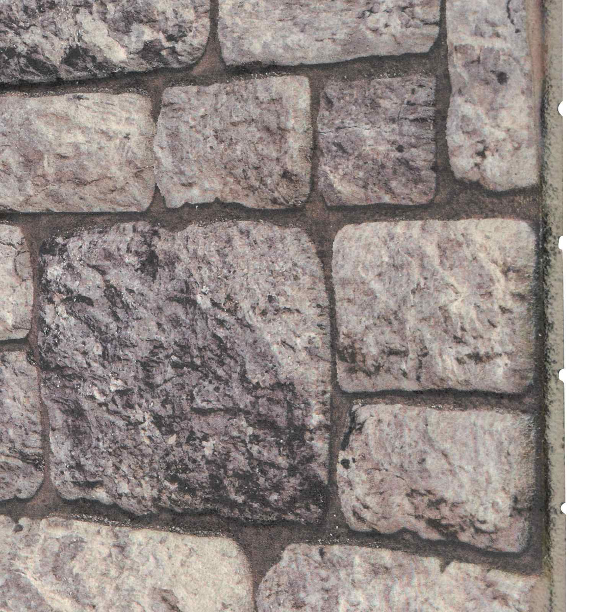 Zidne panele 10 pcs Siva i bijela 100 x 50 cm EPS pjena