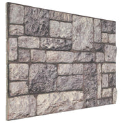 Zidne panele 10 pcs Siva i bijela 100 x 50 cm EPS pjena