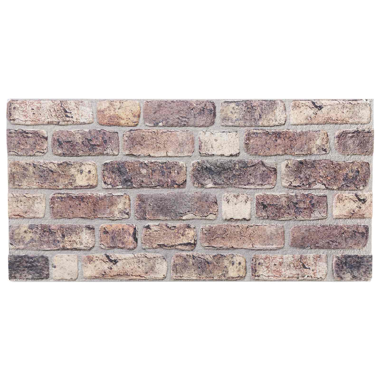 Zidne panele 10 pcs Tamno smeđa 100 x 50 cm EPS pjena