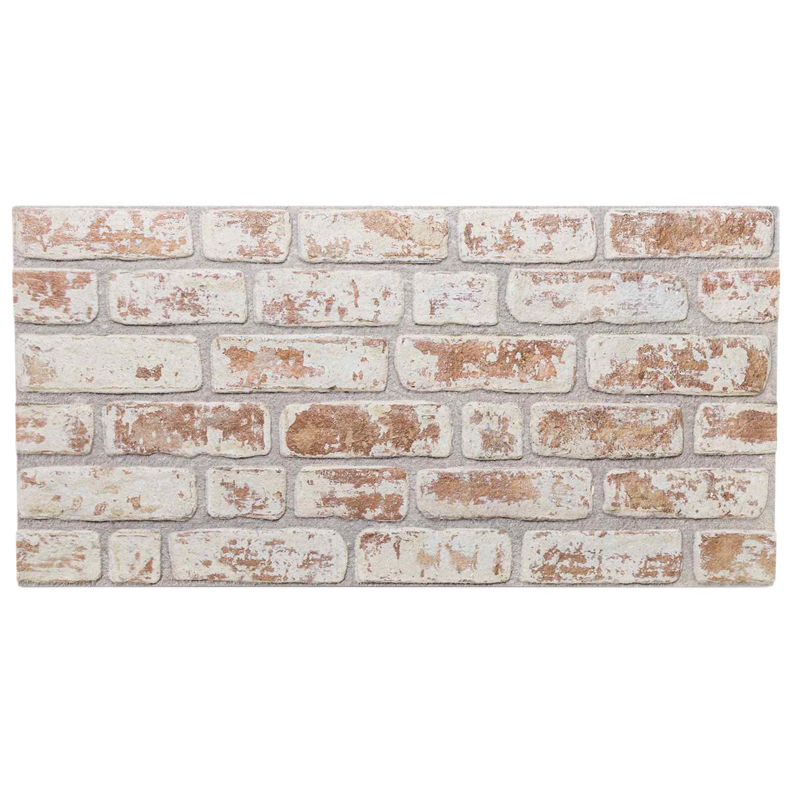 Zidne panele 10 pcs Crvena i bijela 100 x 50 cm EPS pjena