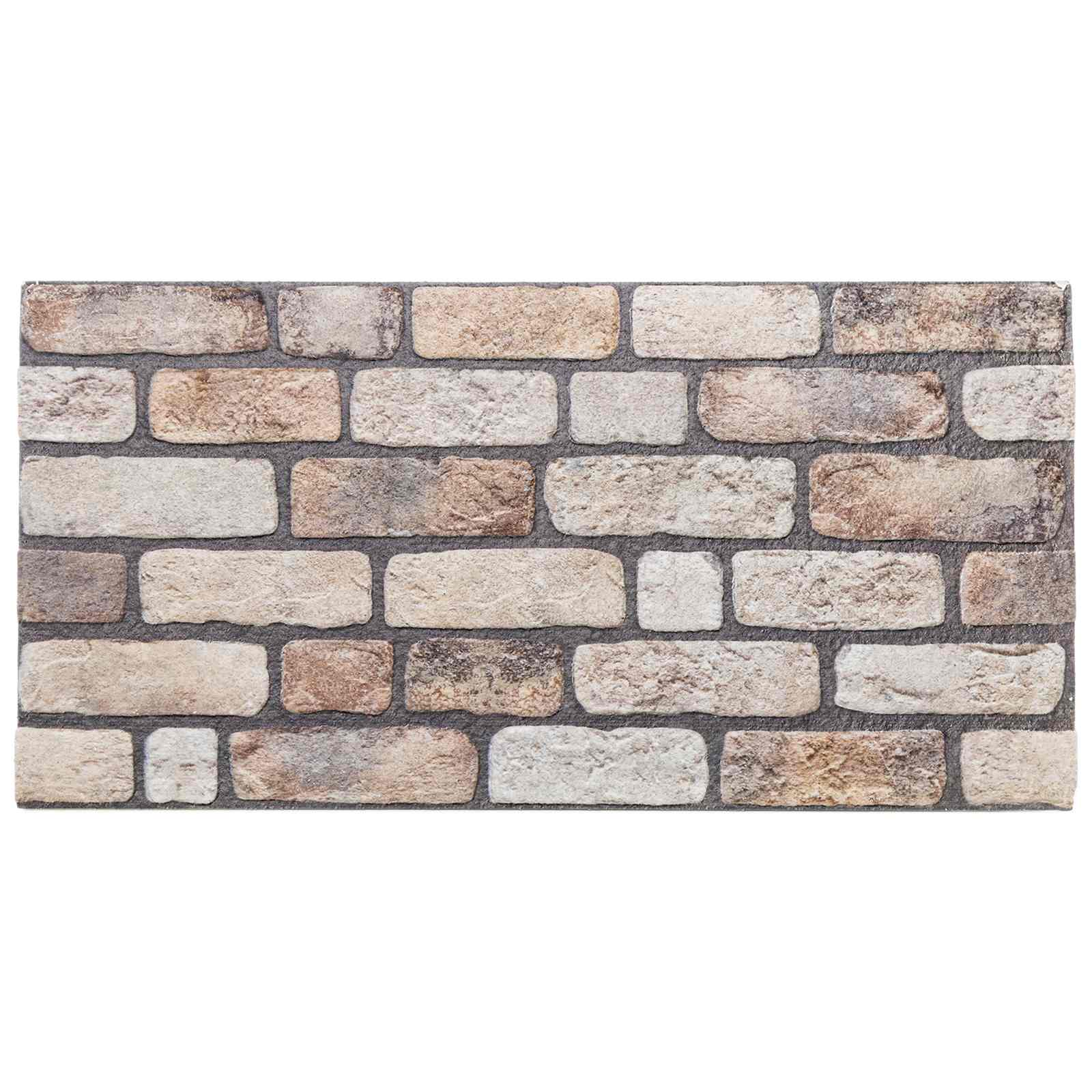 Zidne panele 10 pcs Svijetlosmeđa 100 x 50 cm EPS pjena