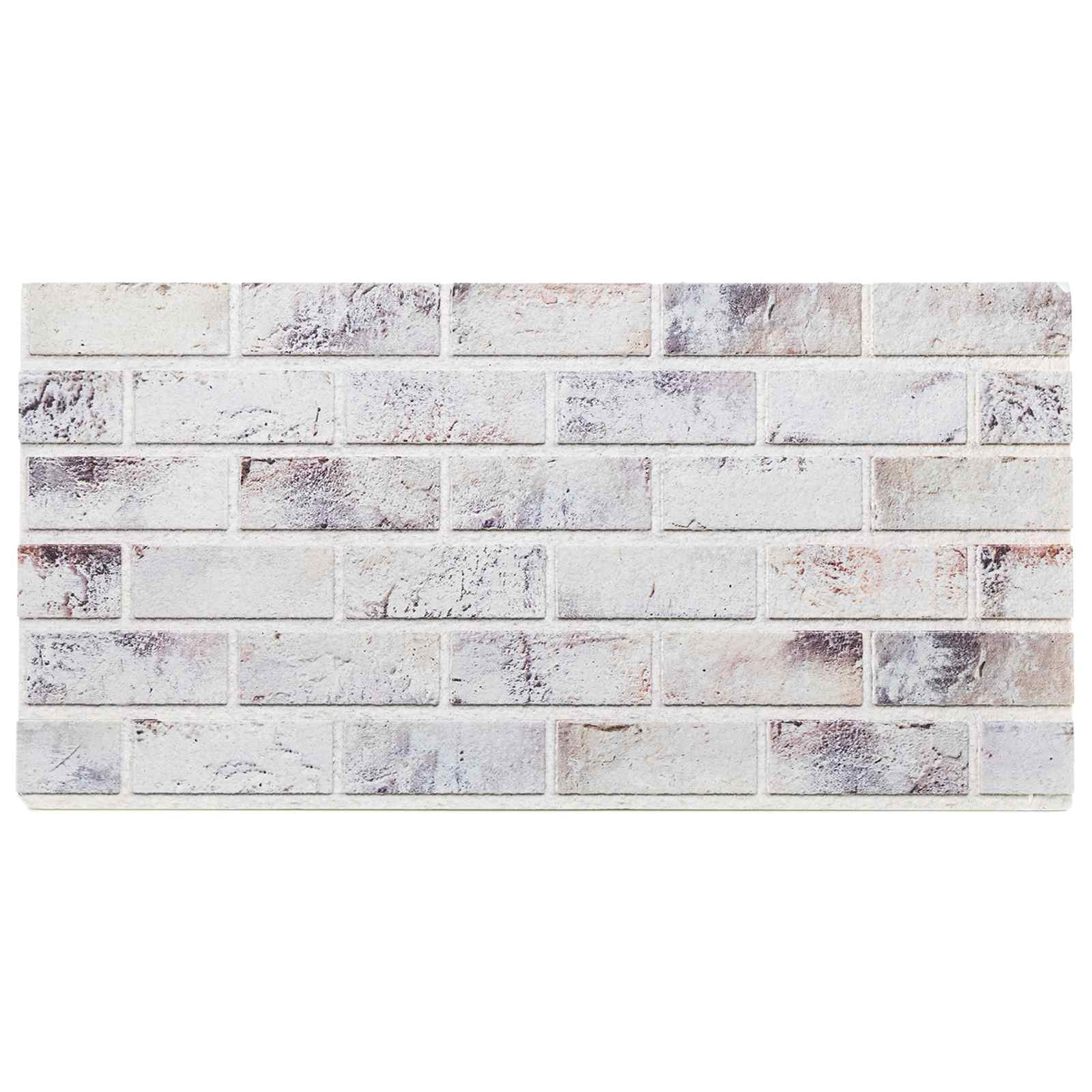 Zidne panele 10 pcs Svijetlo siva i crna 100 x 50 cm EPS pjena
