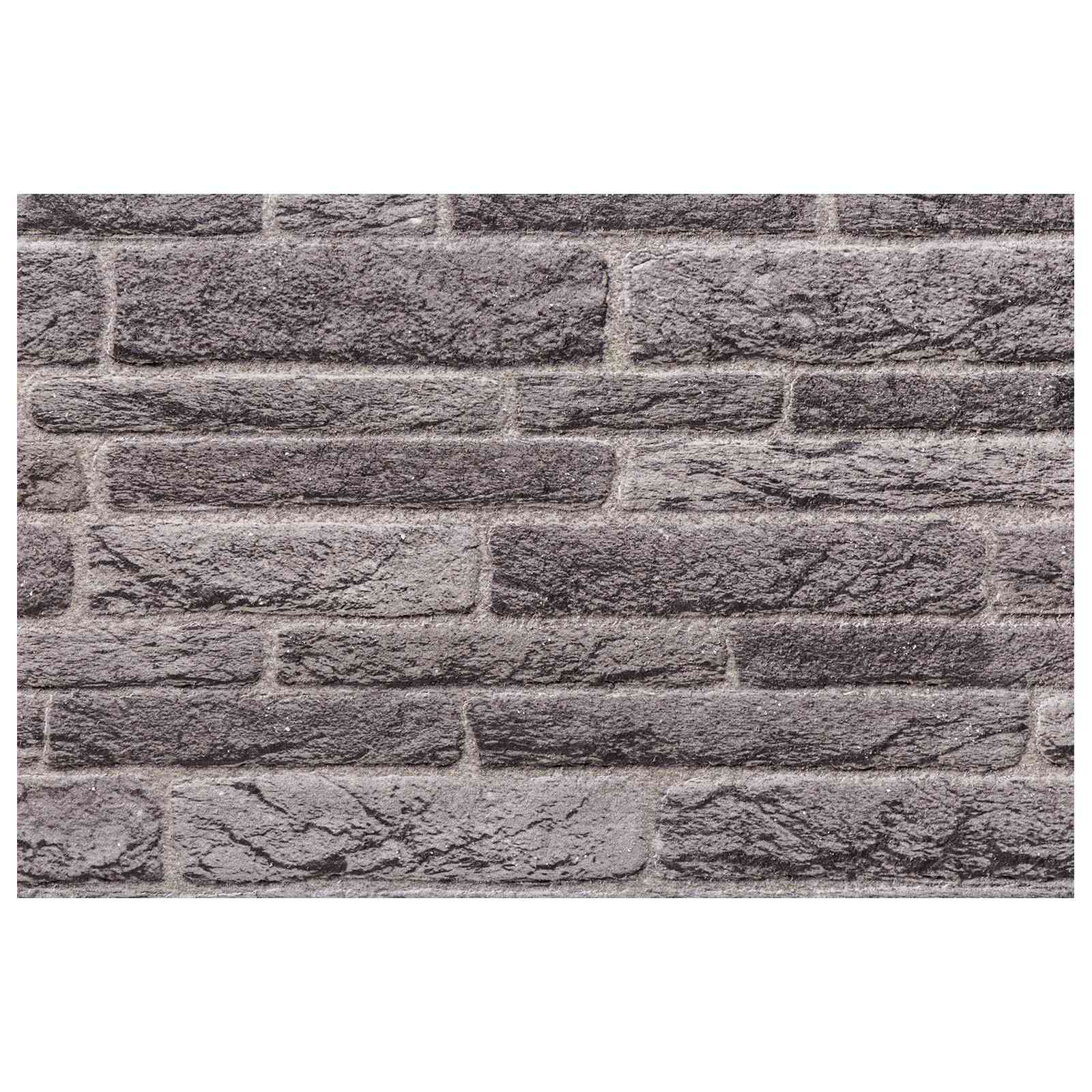 Zidne panele 10 pcs Antracit 100 x 50 cm EPS pjena