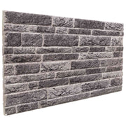 Zidne panele 10 pcs Antracit 100 x 50 cm EPS pjena