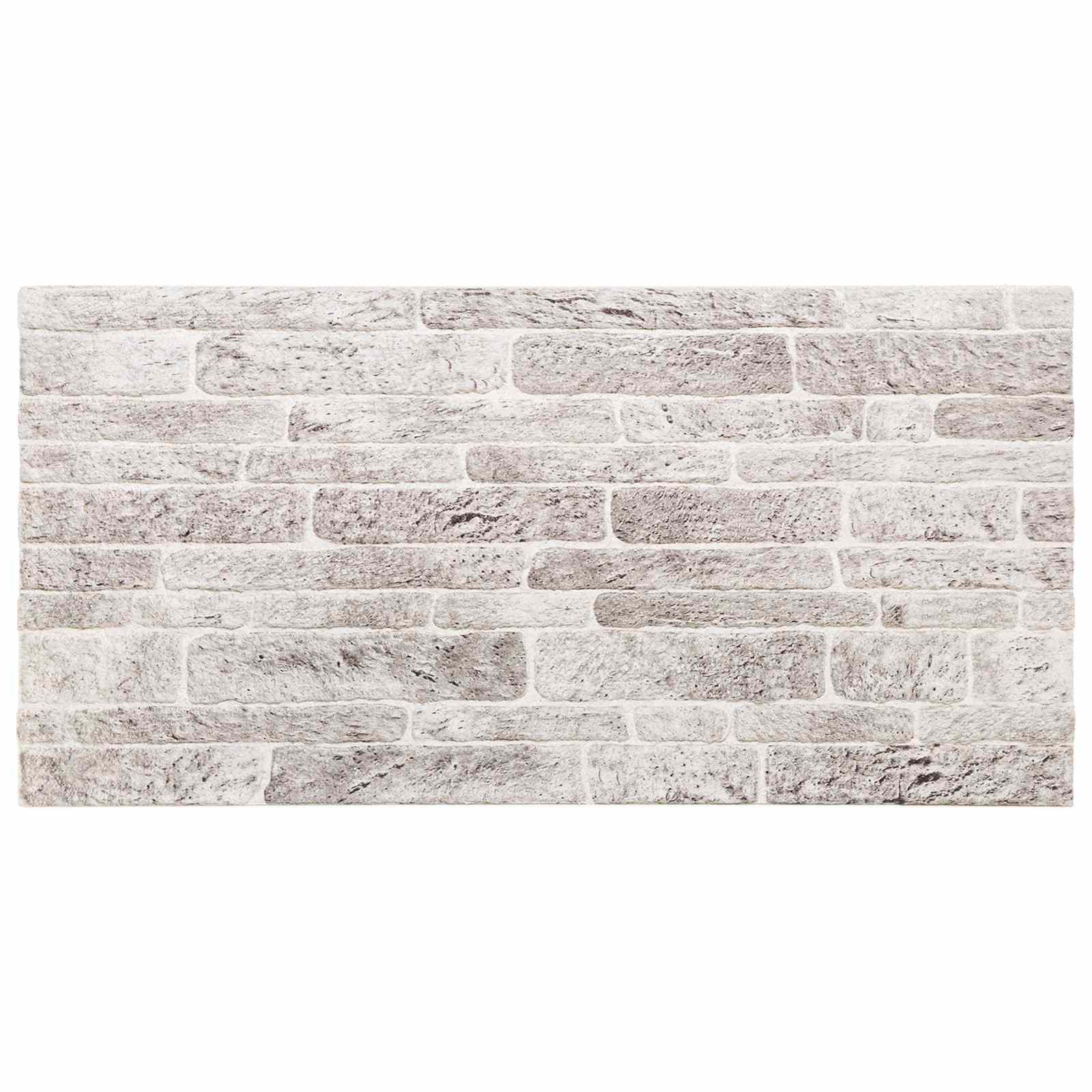 Zidne panele 10 pcs Svijetlo siva i bijela. 100 x 50 cm