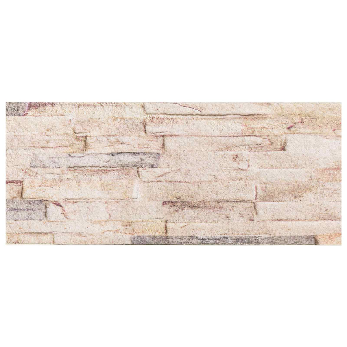 Zidne panele 10 pcs Bijela i crvena 100 x 25 cm EPS pjena