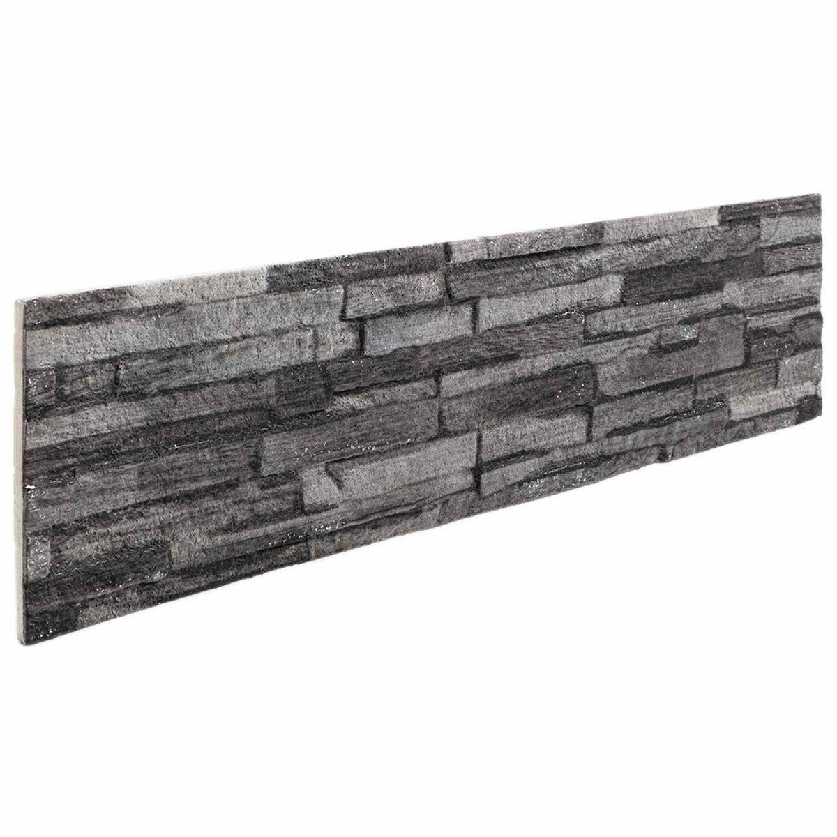 Zidne panele 10 pcs Antracit 100 x 25 cm EPS pjena