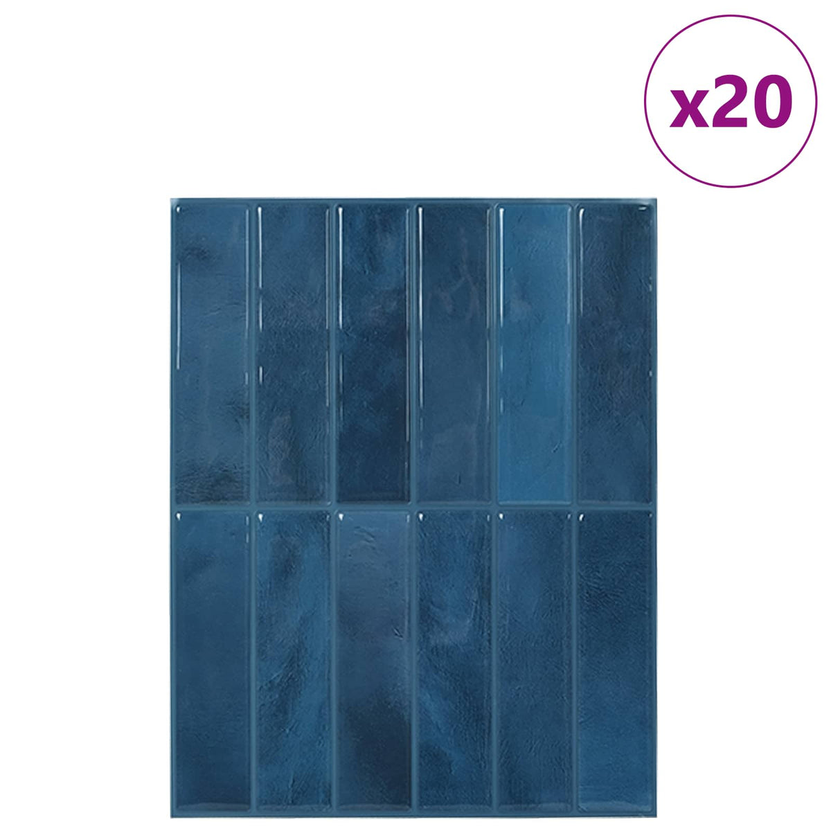 Pravougaona keramika 20 pcs Plava 29 x 23 x 0,08 cm