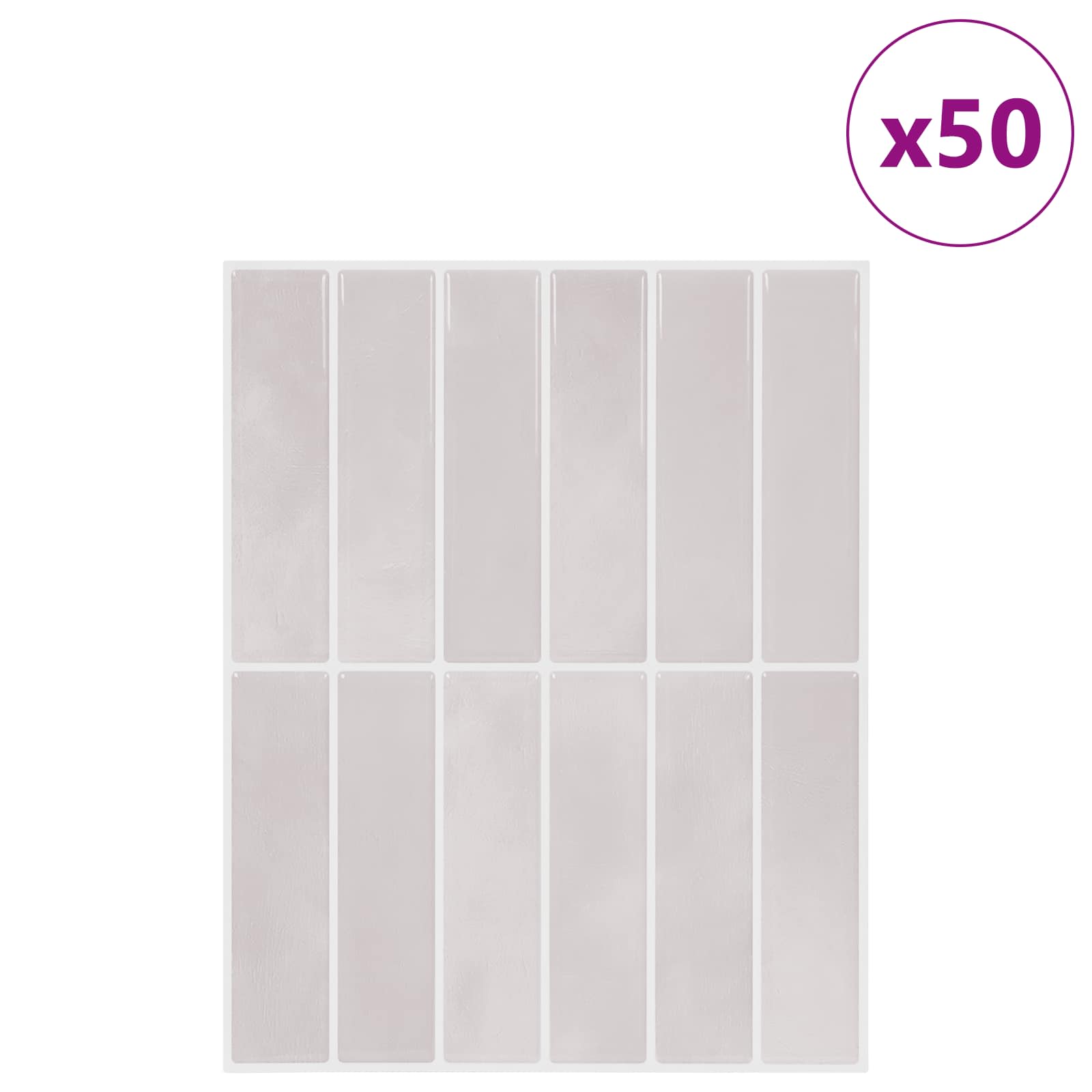 Pravougaona keramika 50 pcs Bež 29 x 23 x 0,08 cm