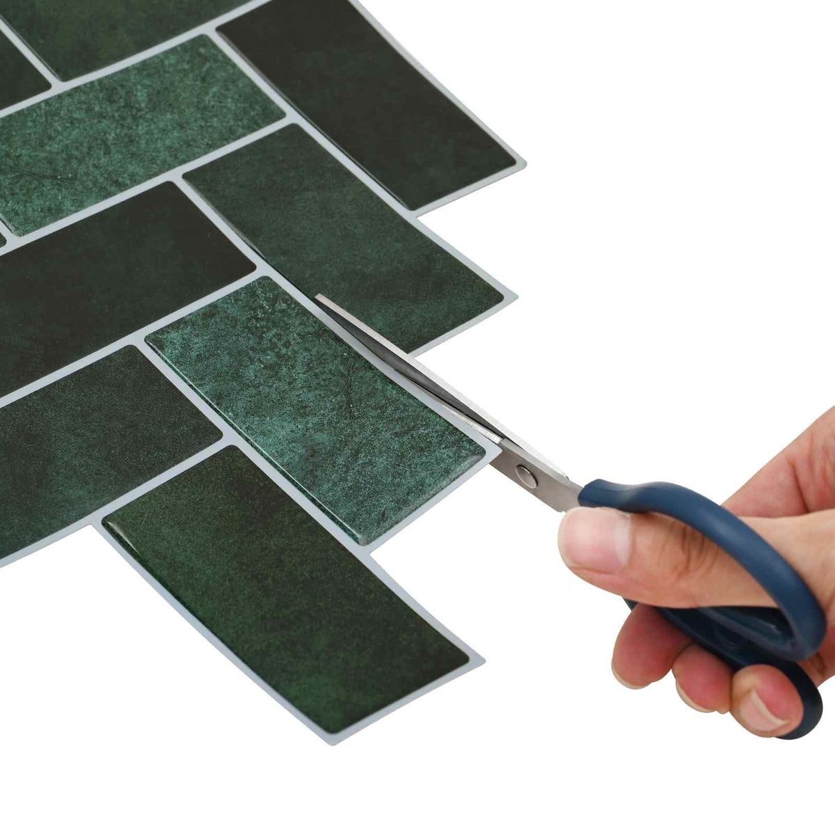 Pločica riblja kost 10 pcs Tamnozelena 30 x 30 cm