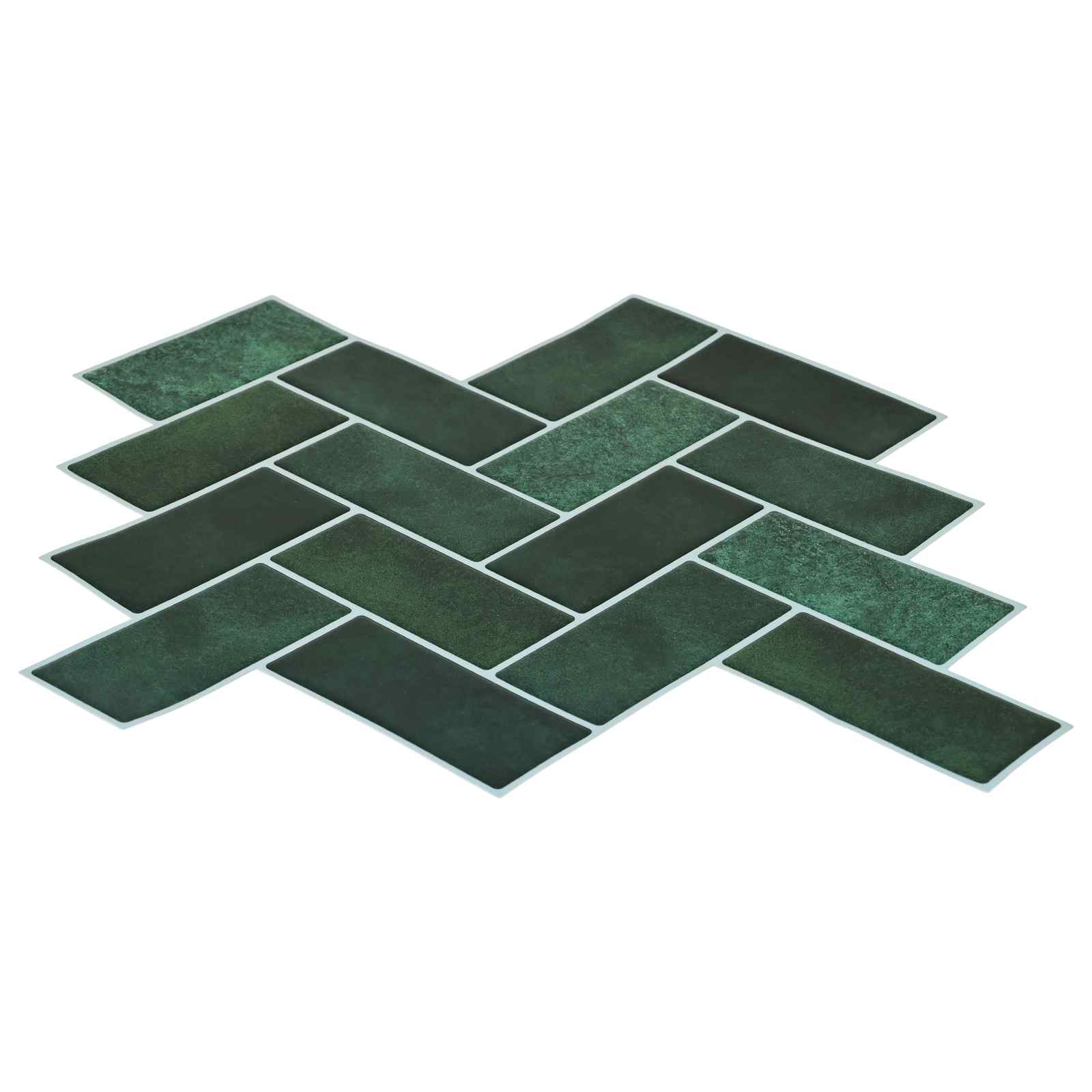 Pločica riblja kost 50 pcs Tamnozelena 30 x 30 cm