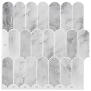 Pernata pločica 50 pcs Sivi mramor 30 x 30 cm Poliuretan i PET