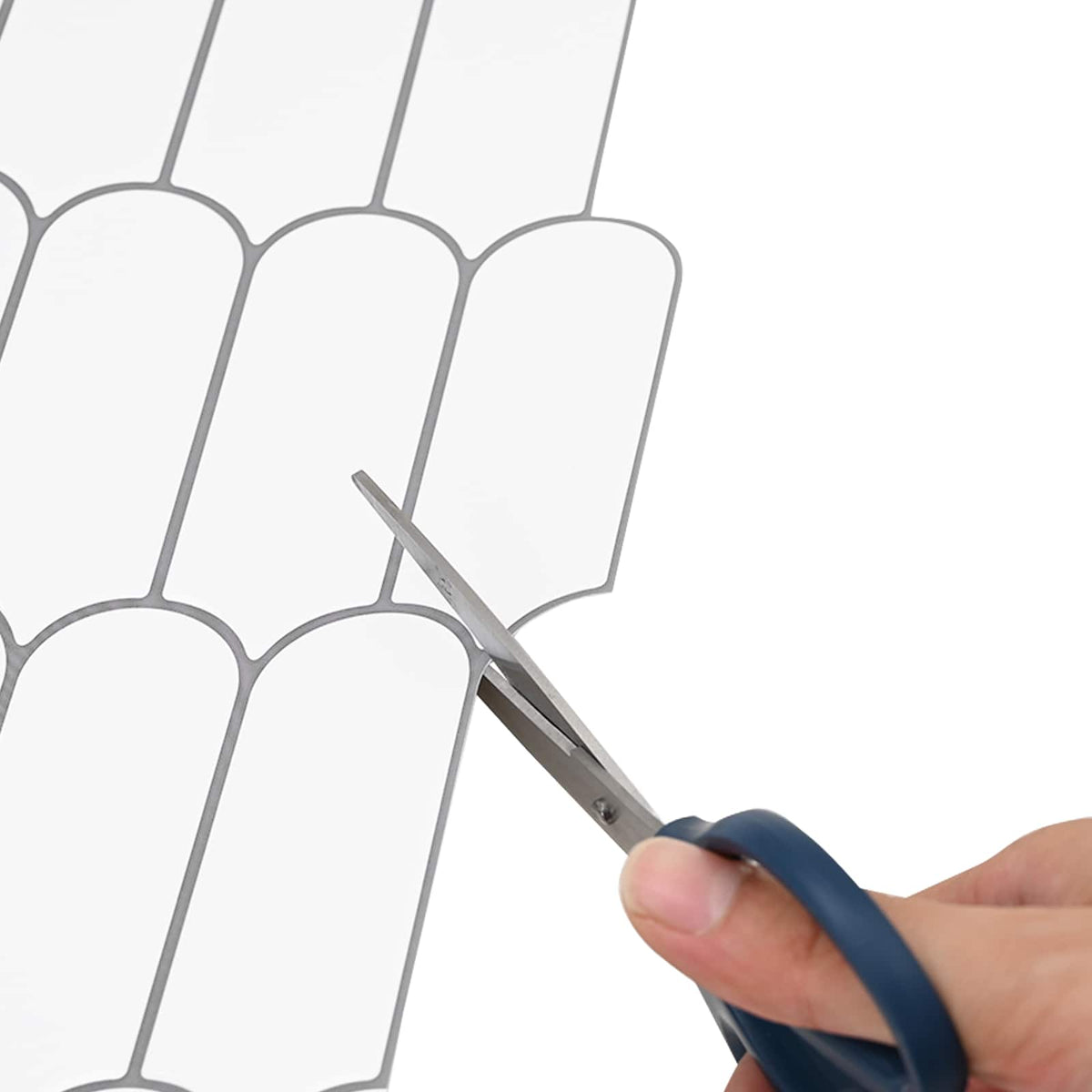 Pernata pločica 20 pcs Bijela siva 30 x 30 cm Poliuretan i PET