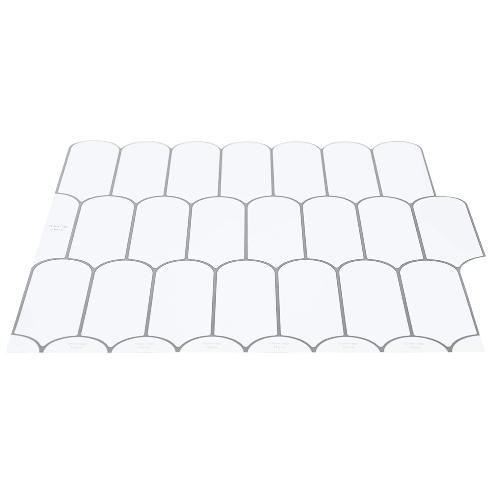 Pernata pločica 20 pcs Bijela siva 30 x 30 cm Poliuretan i PET