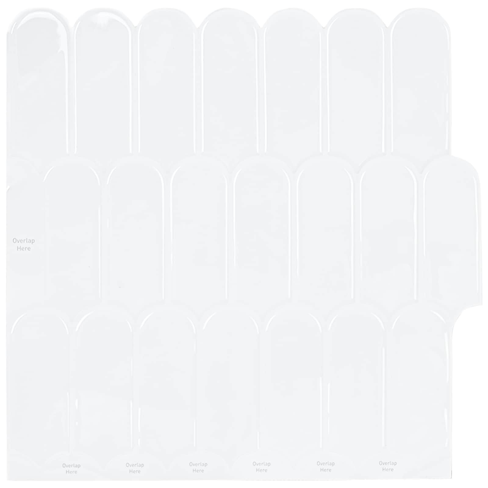 Pernata pločica 20 pcs Bijela 30 x 30 cm Poliuretan i PET