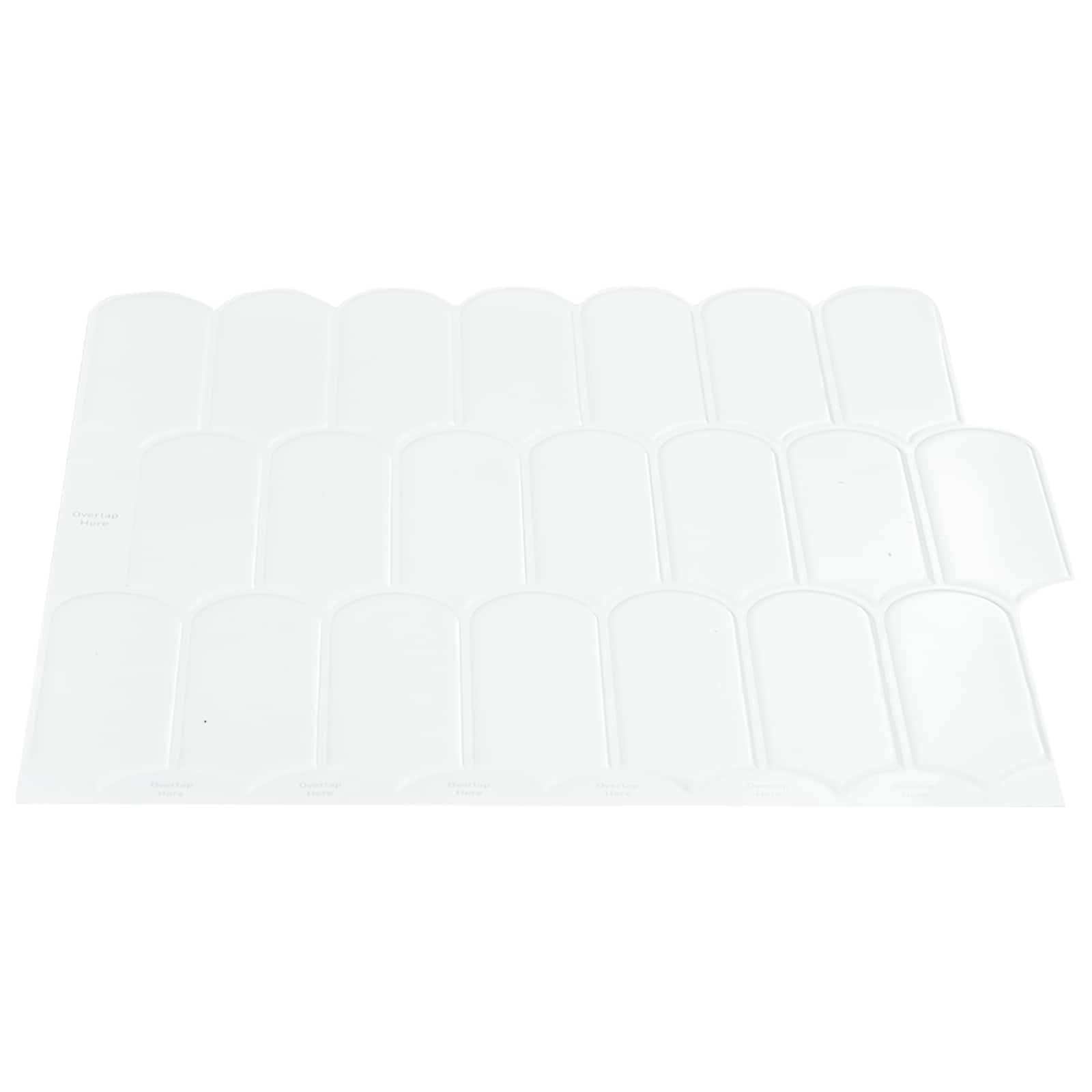 Pernata pločica 50 pcs Bijela 30 x 30 cm Poliuretan i PET