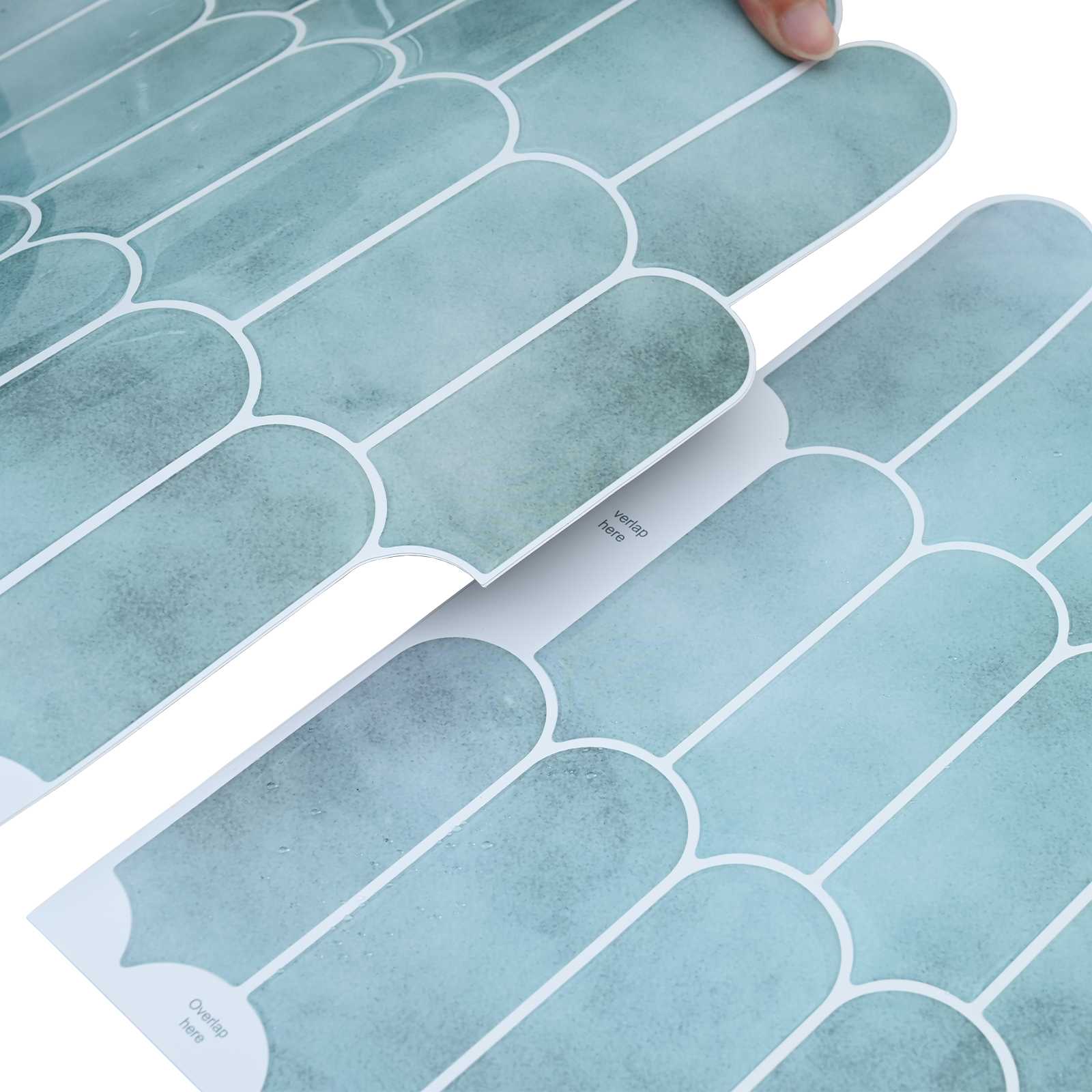 Pernata pločica 20 pcs Zelena 30 x 30 cm Poliuretan i PET