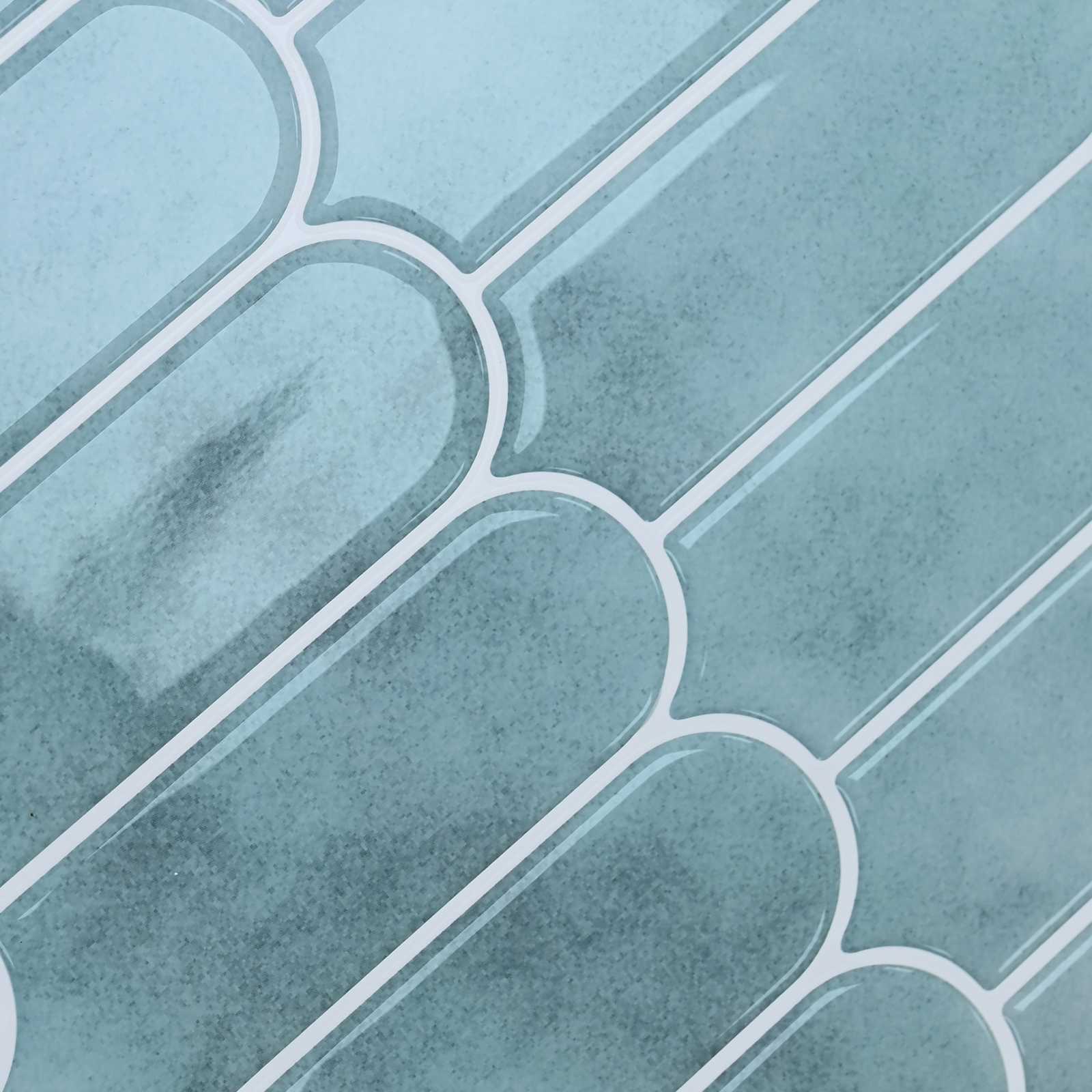 Pernata pločica 20 pcs Zelena 30 x 30 cm Poliuretan i PET