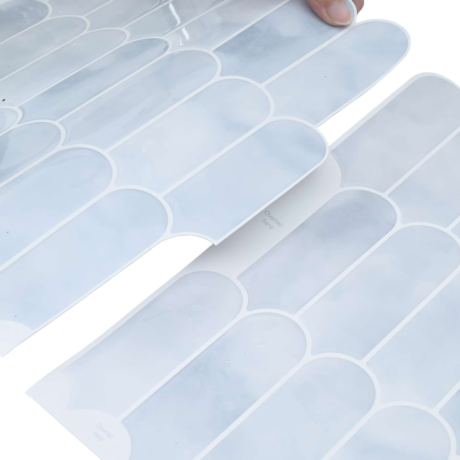 Pernata pločica 10 pcs Svjetloplava 30 x 30 cm Poliuretan i PET