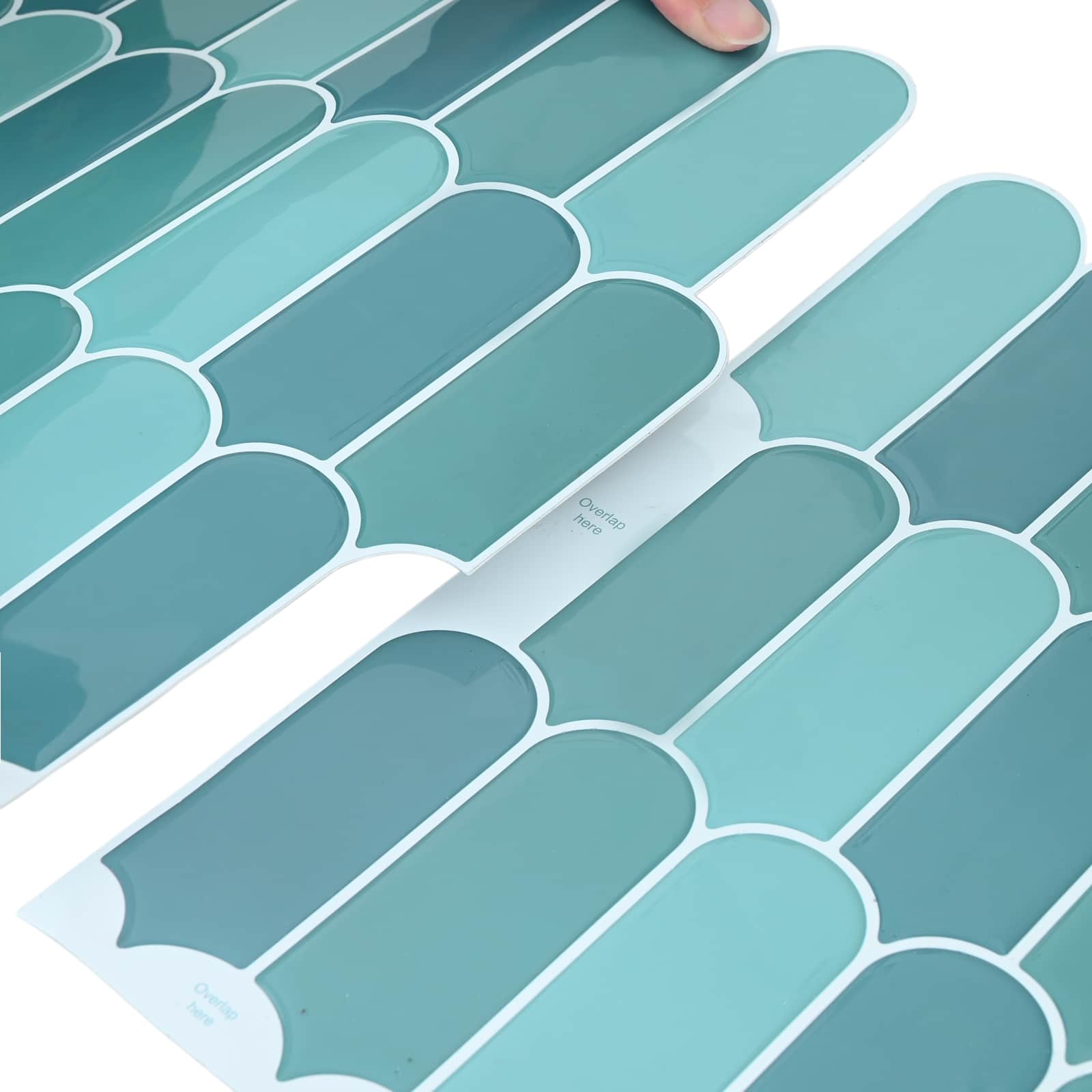Pernata pločica 10 pcs Plava 30 x 30 cm Poliuretan i PET