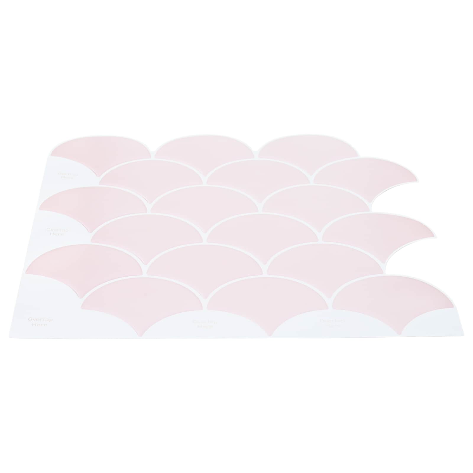 Pločica riblje ljuske 20 pcs Svijetlo ružičasta 30 x 30 cm