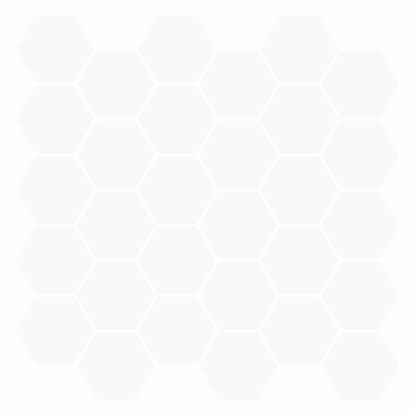 Heksagonska pločica 50 pcs Bijela 30 x 30 cm Poliuretan i PET