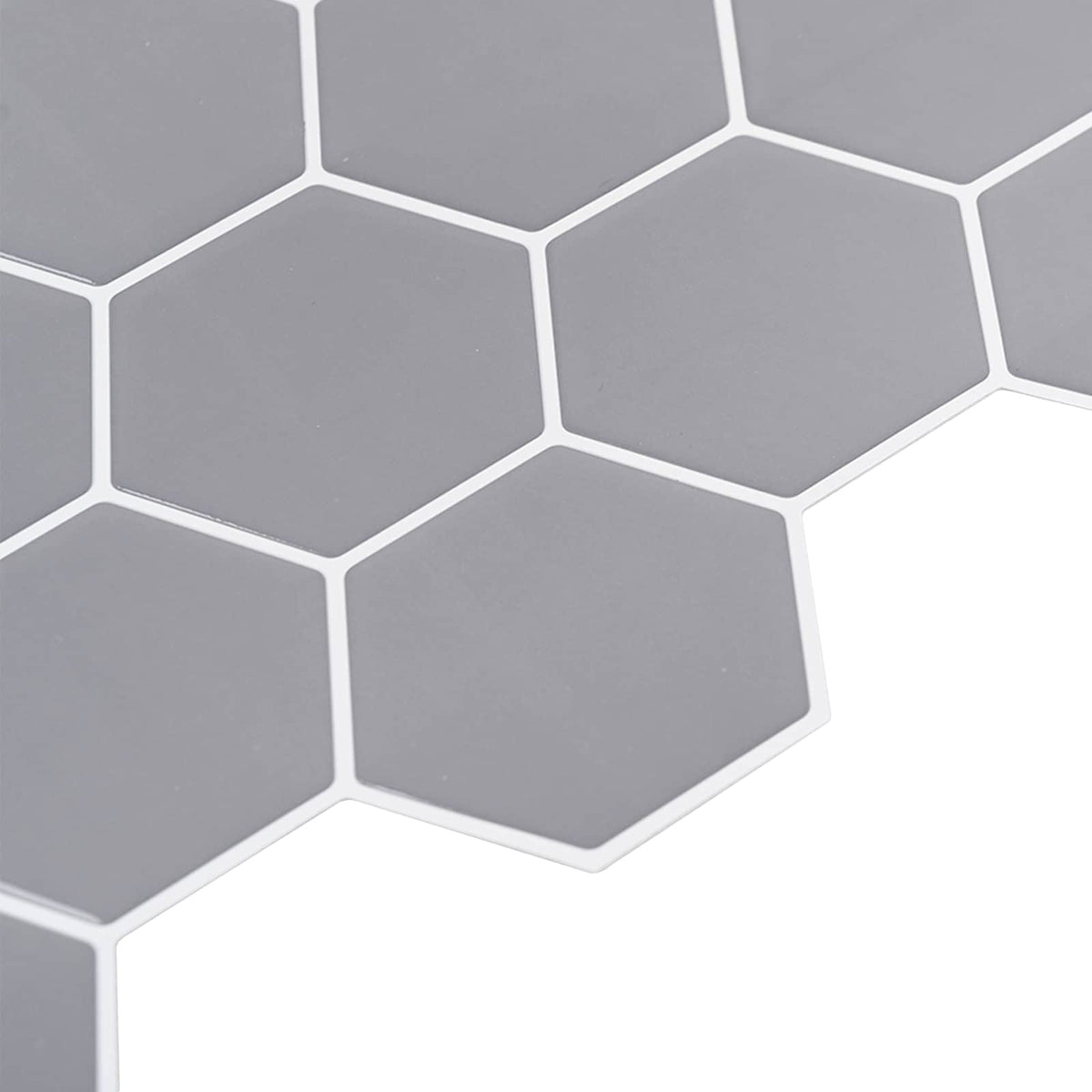 Heksagonska pločica 50 pcs Siva 30 x 30 cm Poliuretan i PET