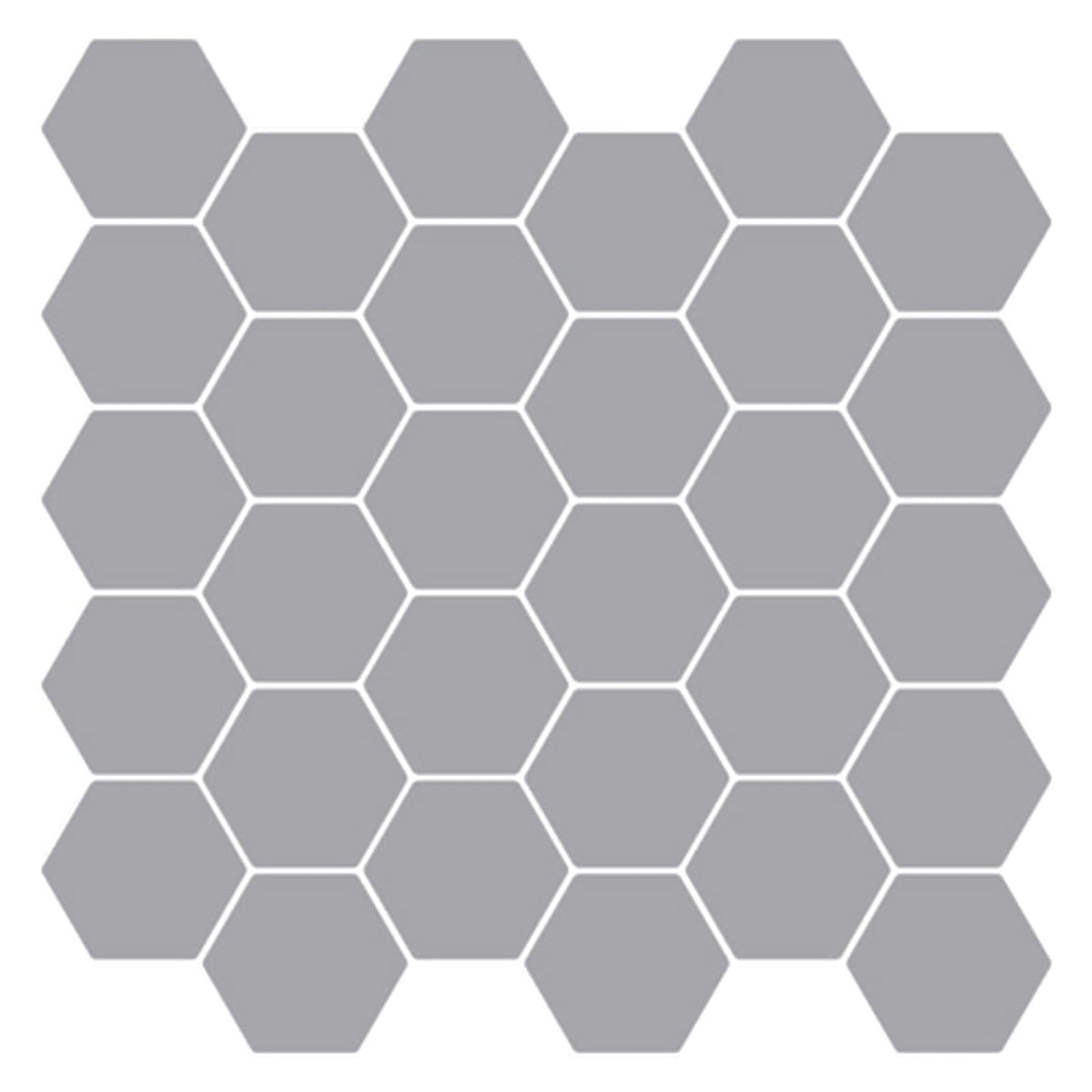 Heksagonska pločica 50 pcs Siva 30 x 30 cm Poliuretan i PET