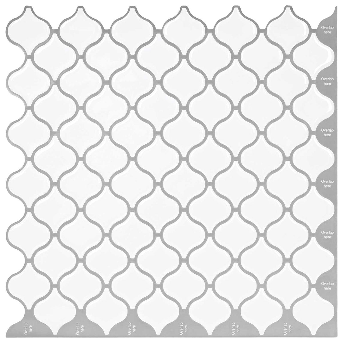 Lanturn ploča 50 pcs Bijela 27 x 27 cm Poliuretan i PET