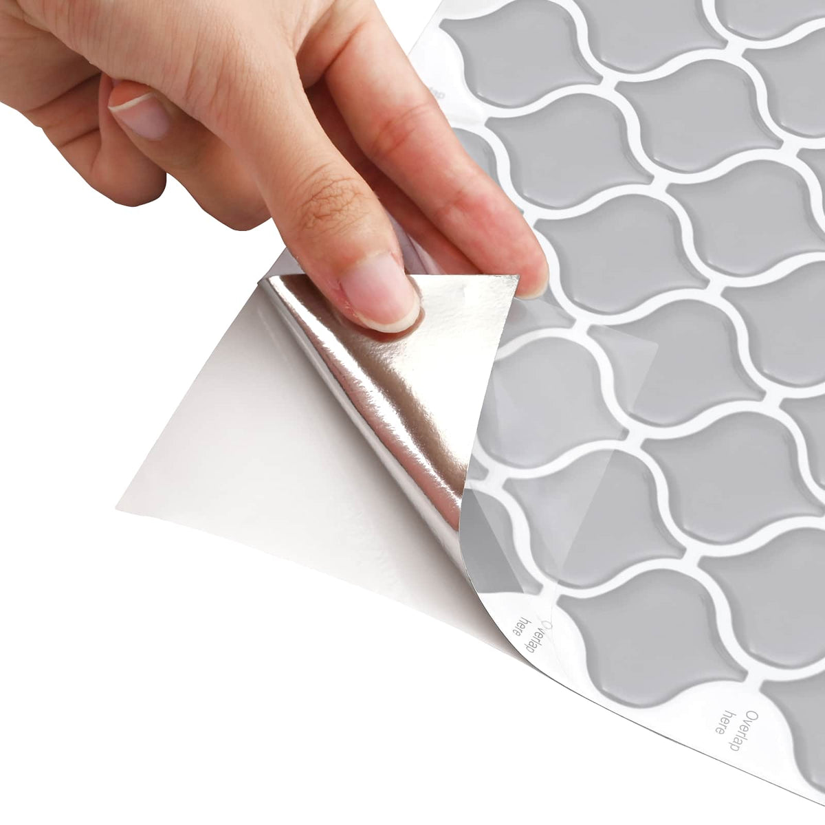 Lanturn ploča 50 pcs Siva 27 x 27 cm Poliuretan i PET