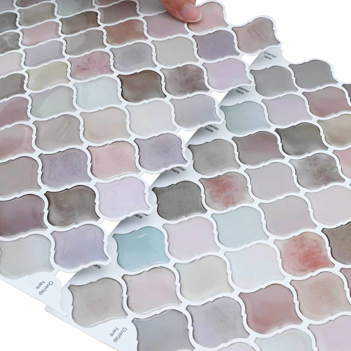 Lanturn ploča 10 pcs Bež 27 x 27 cm Poliuretan i PET