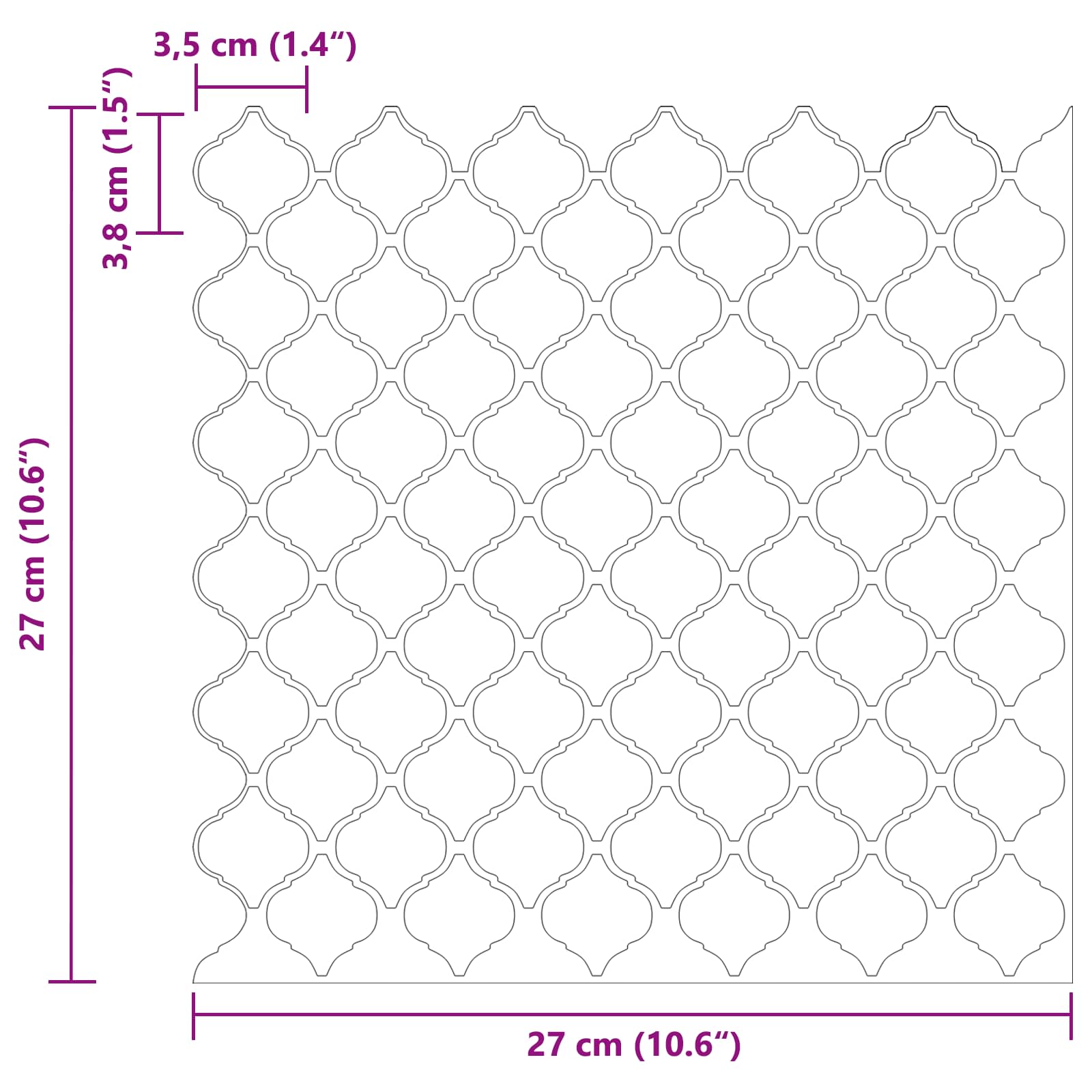 Lanturn ploča 10 pcs Bež 27 x 27 cm Poliuretan i PET