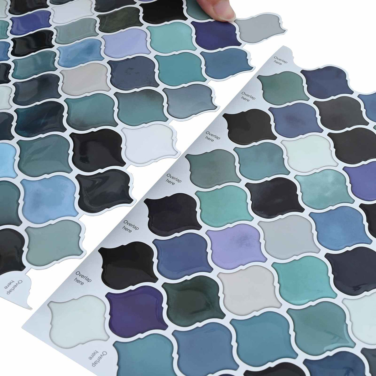 Lanturn ploča 50 pcs Plava Zelena 27 x 27 cm Poliuretan i PET