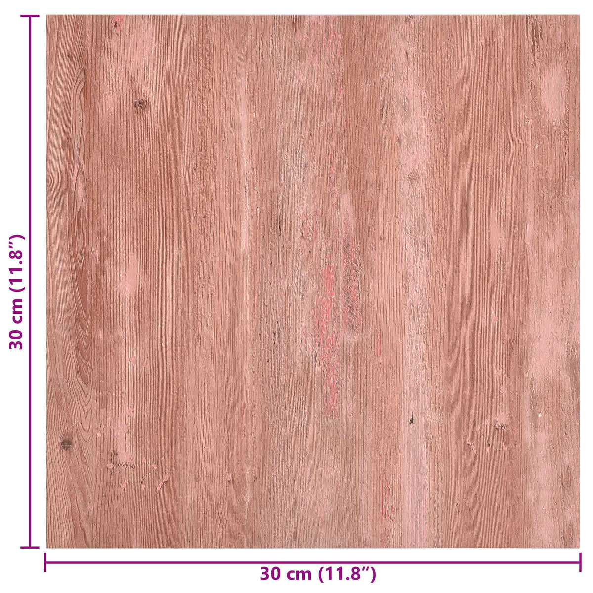 Samoljepljive Pločice za Pod 30,5 x 30,5 cm 20 pcs PVC Crvena