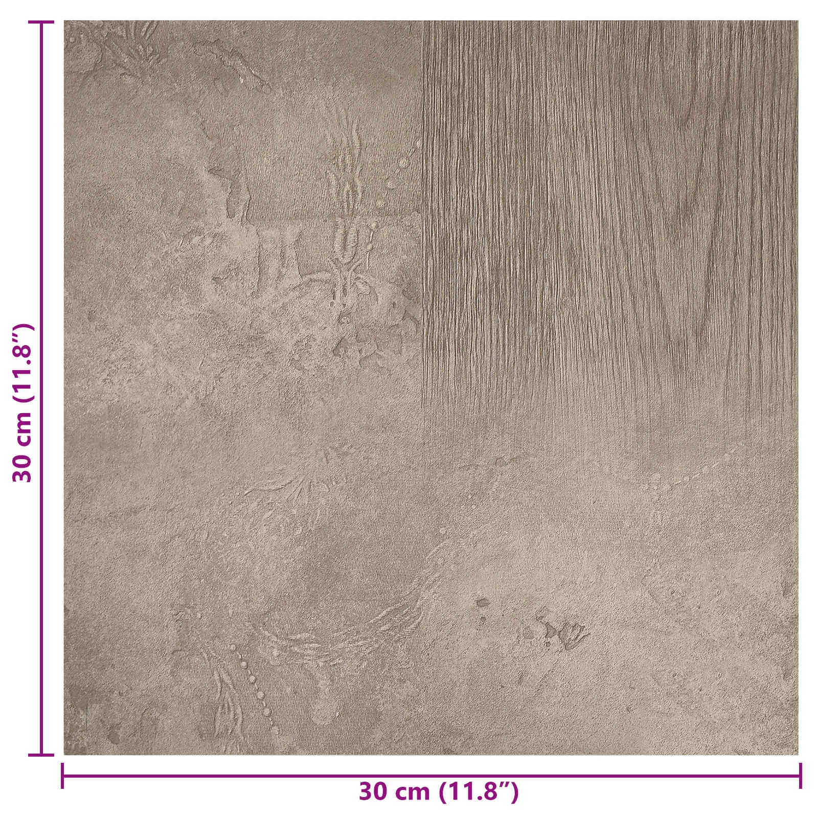 Samoljepljive Pločice za Pod 30,5 x 30,5 cm 20 pcs PVC