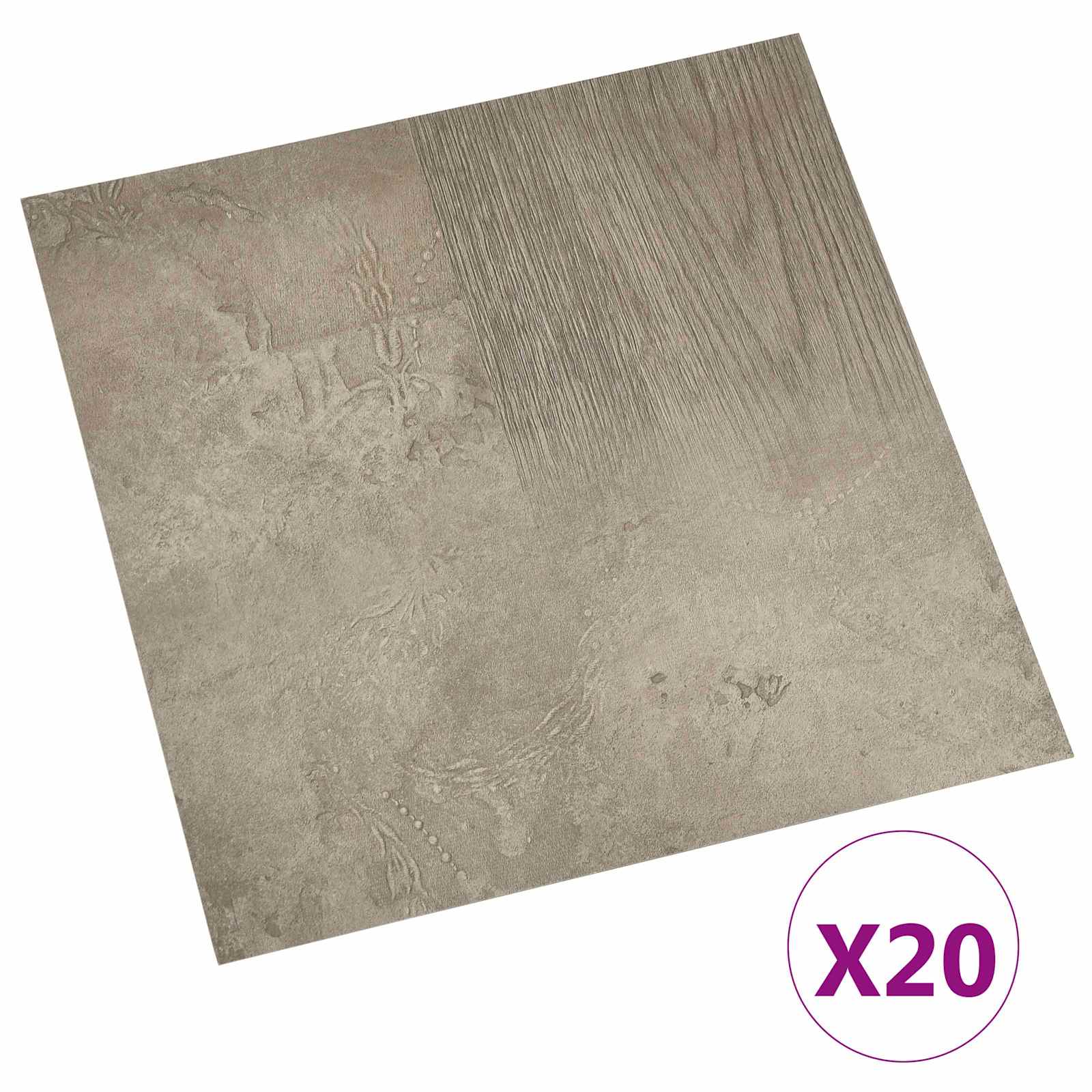 Samoljepljive Pločice za Pod 30,5 x 30,5 cm 20 pcs PVC