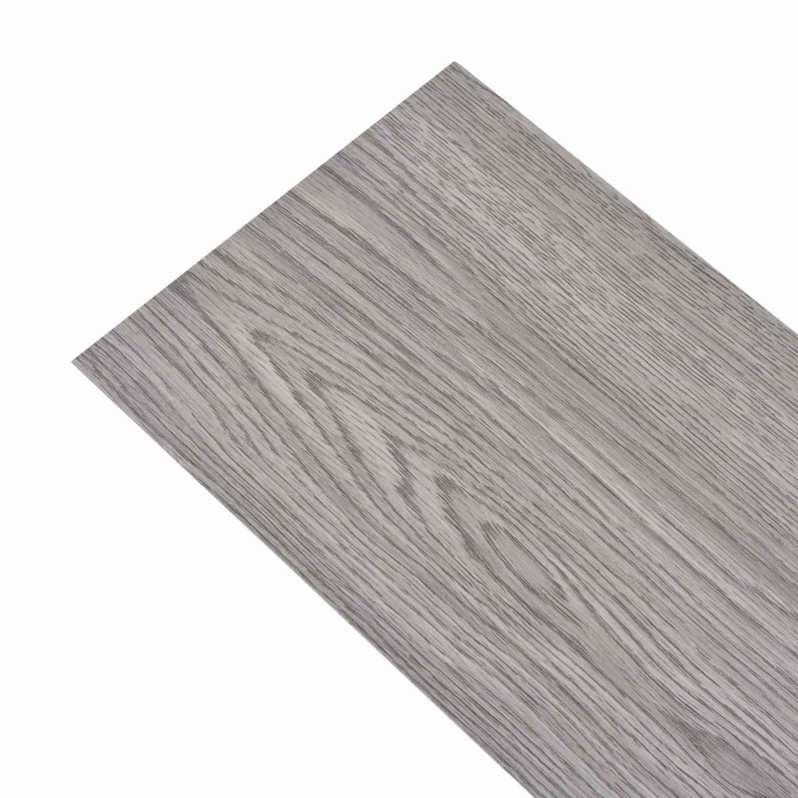 Samoljepljive PVC podne daske 30,5 x 61 cm 28 pcs PVC Tamnosiva