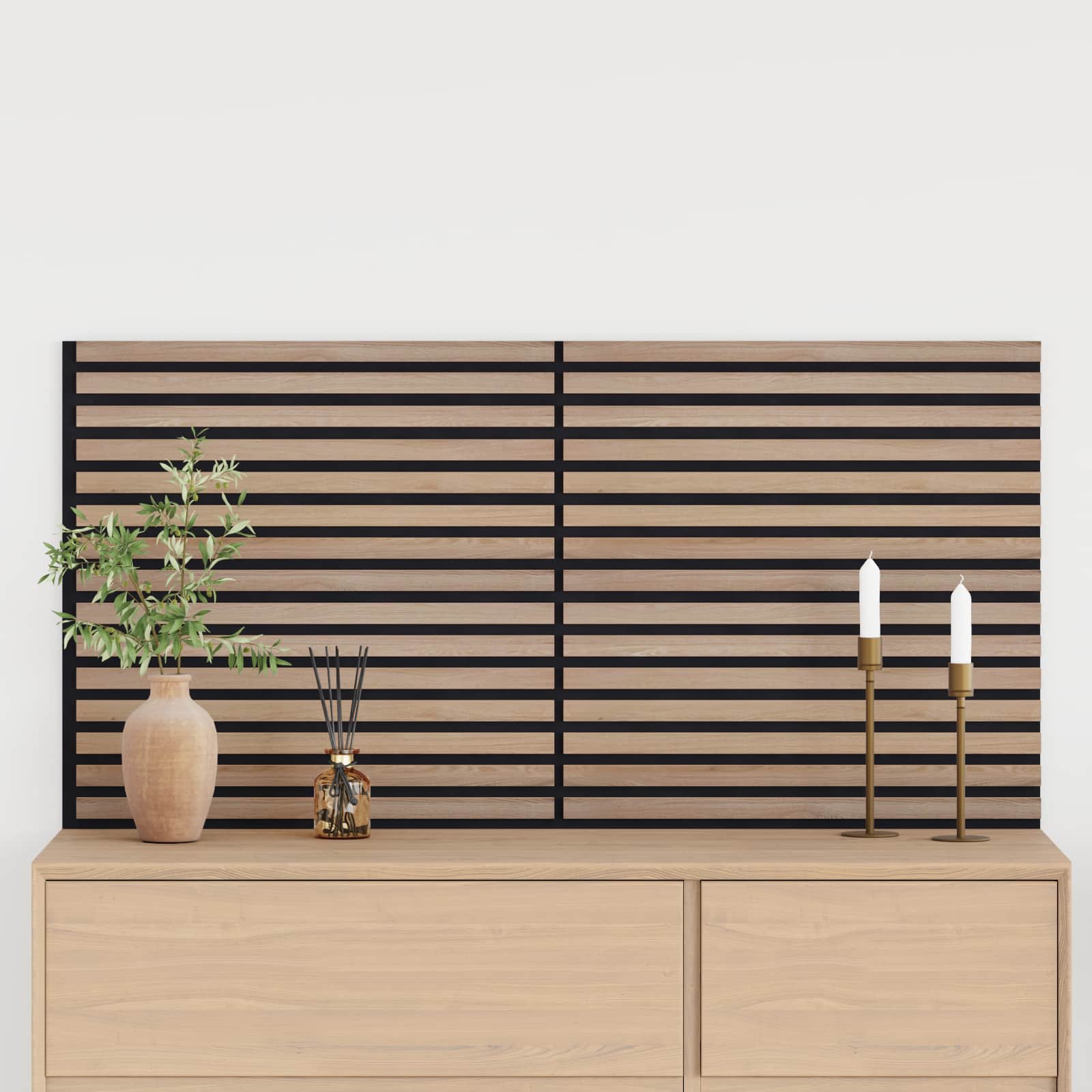 Zidne panele 2 pcs Smeđa 60,5 x 60 cm